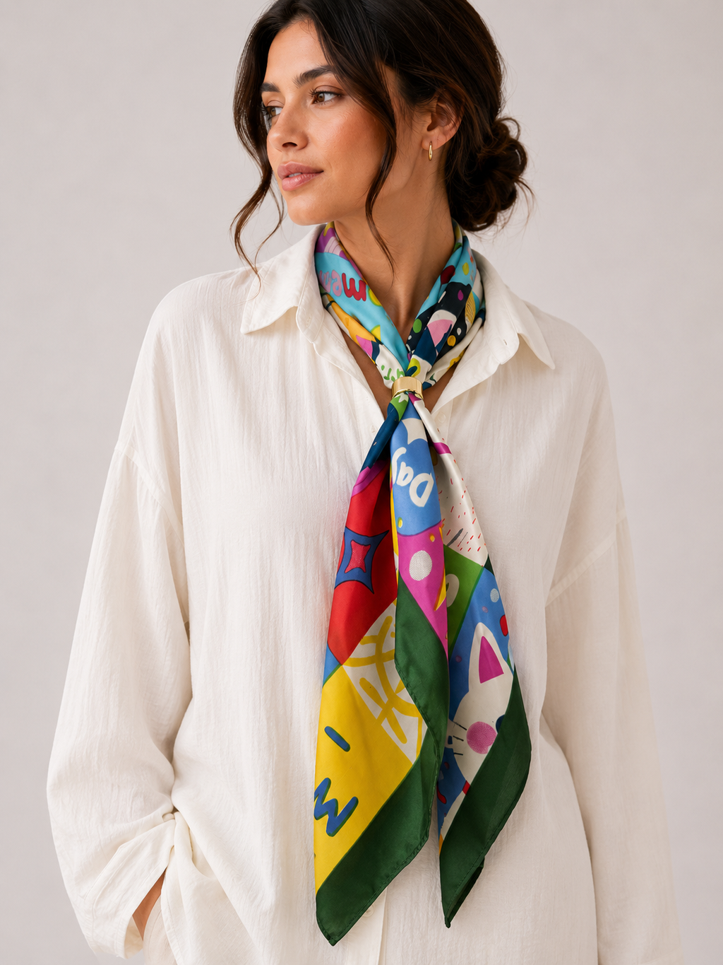 Luxury Satin Multi-Way Scarf