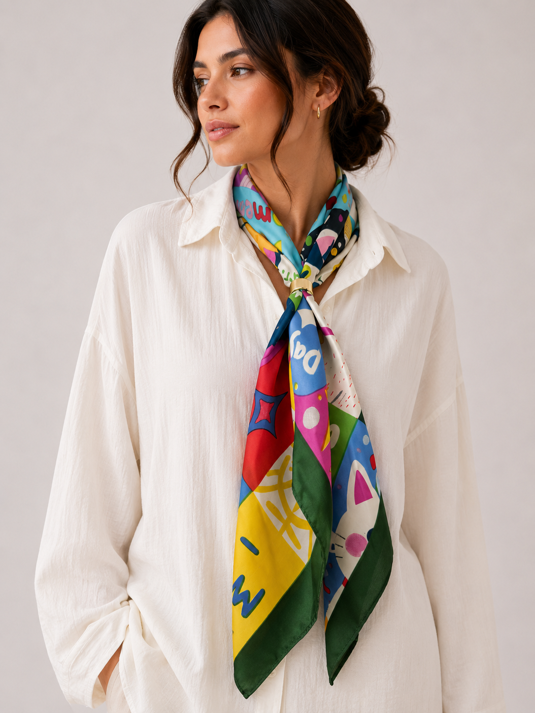 Luxury Satin Multi-Way Scarf