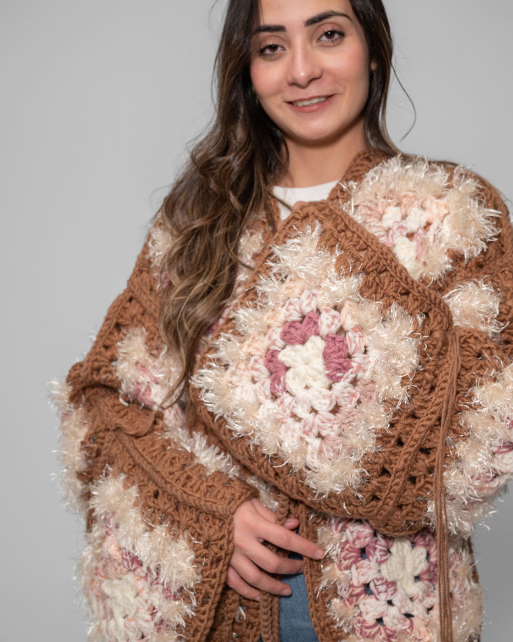 Boho Crochet Patchwork Cardigan