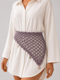 Handmade Crochet Mesh Triangle Scarf