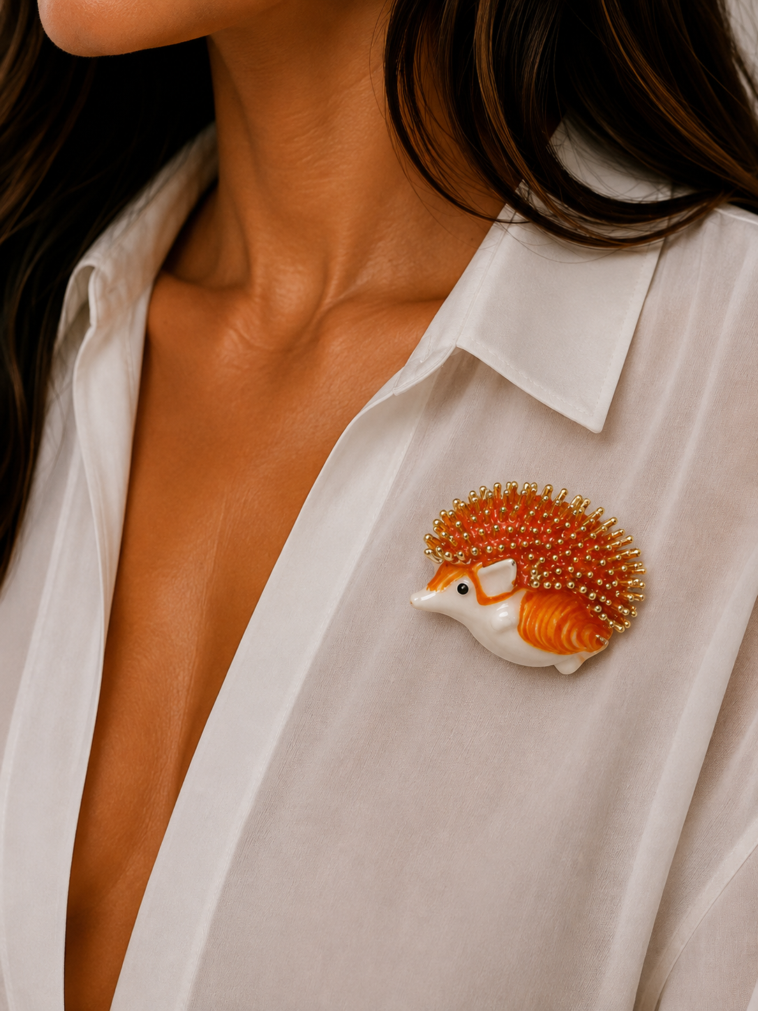 Jeweled Hedgehog Brooch 🦔✨