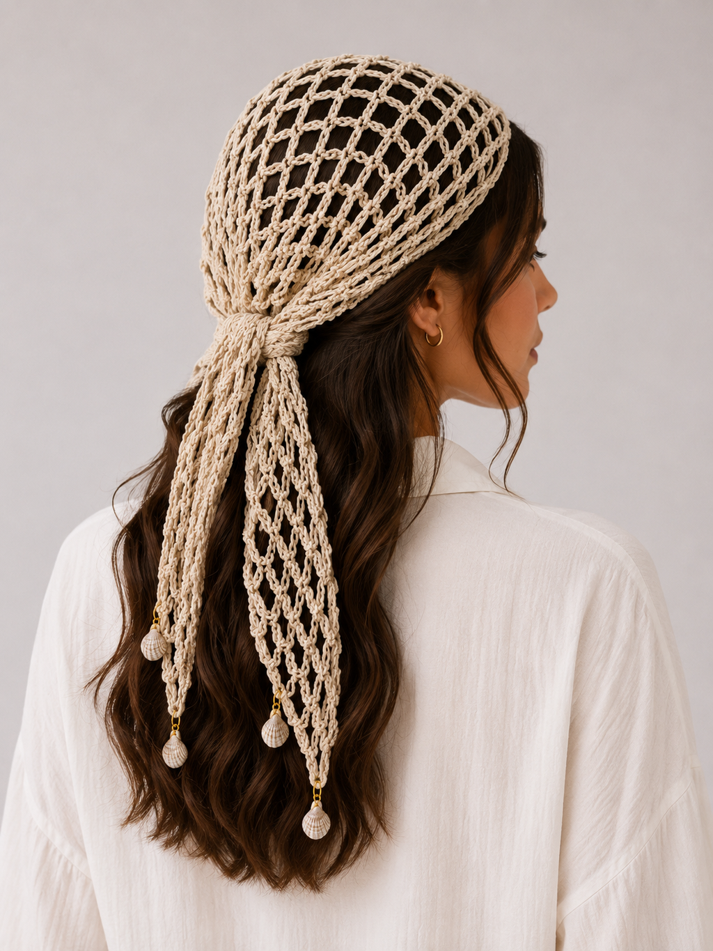 Crochet head scarf