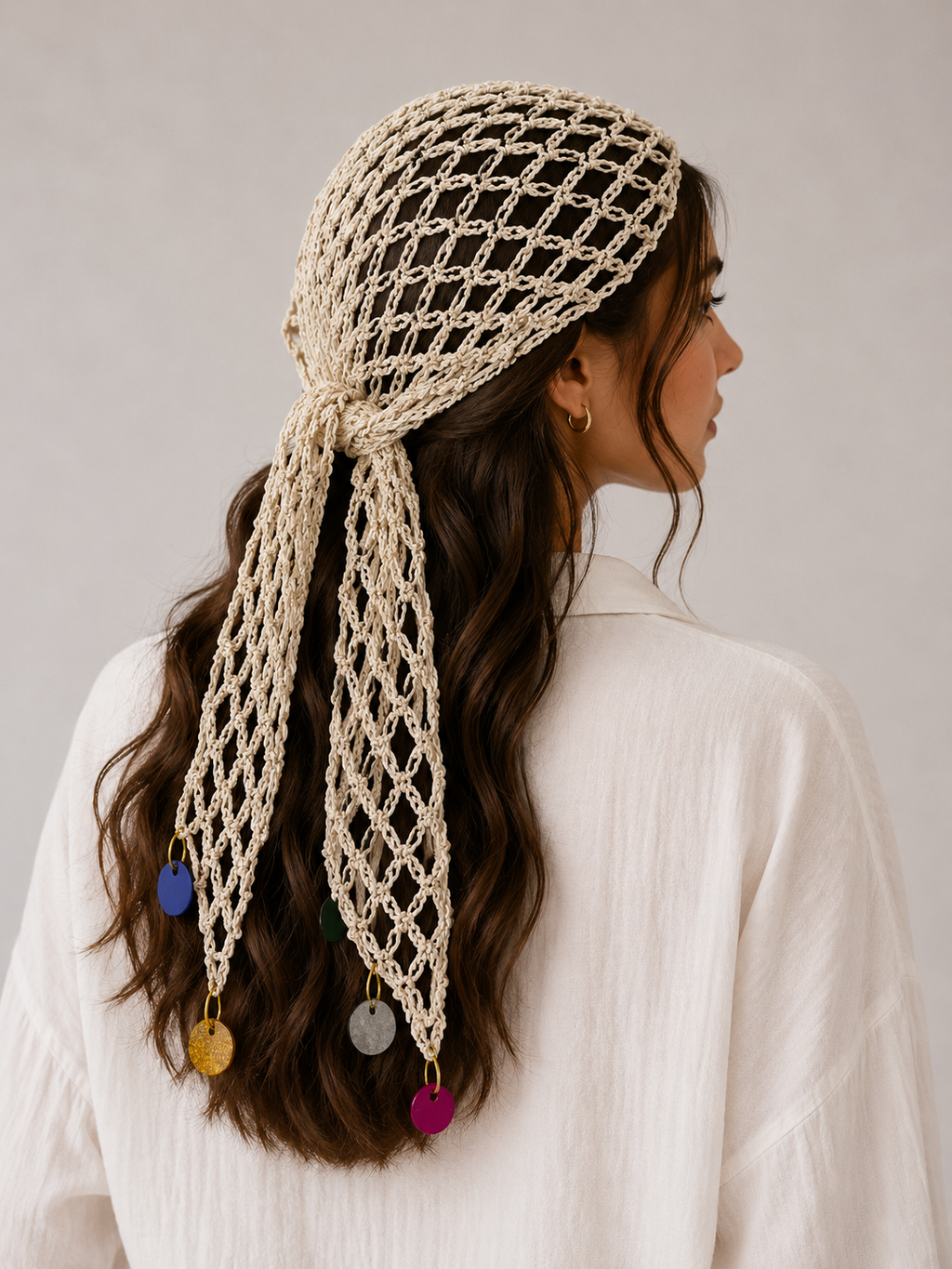Crochet head scarf