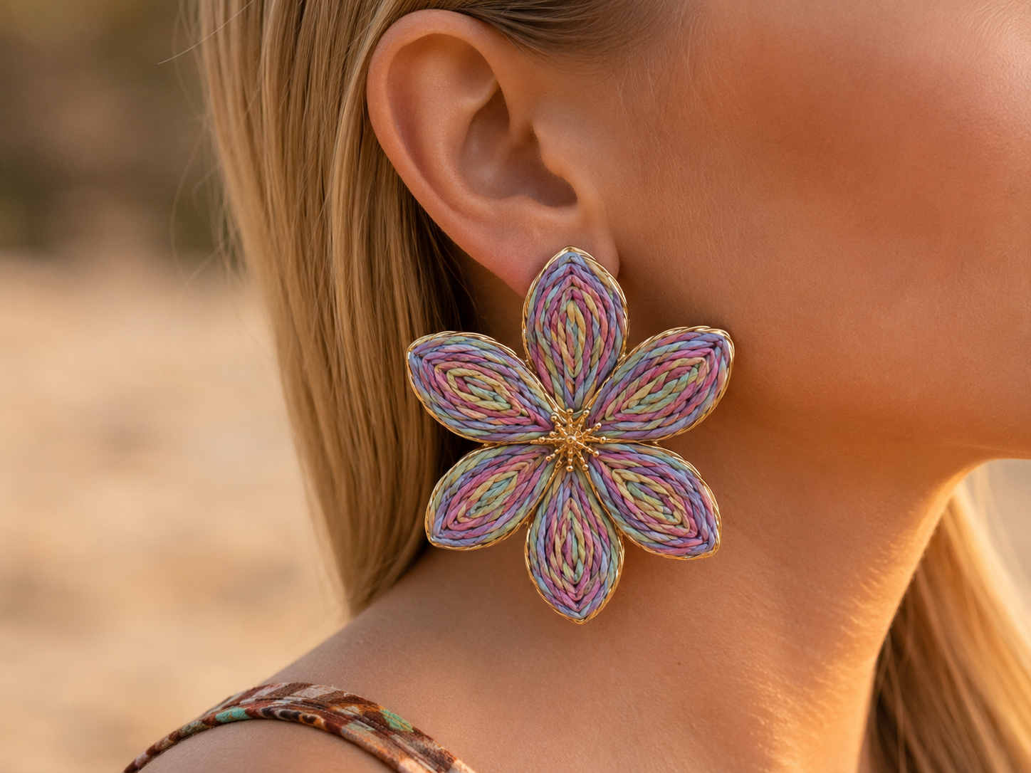 Flower earrings