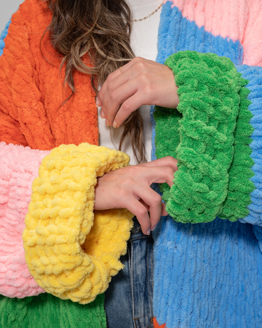 Rainbow oversized cardigan