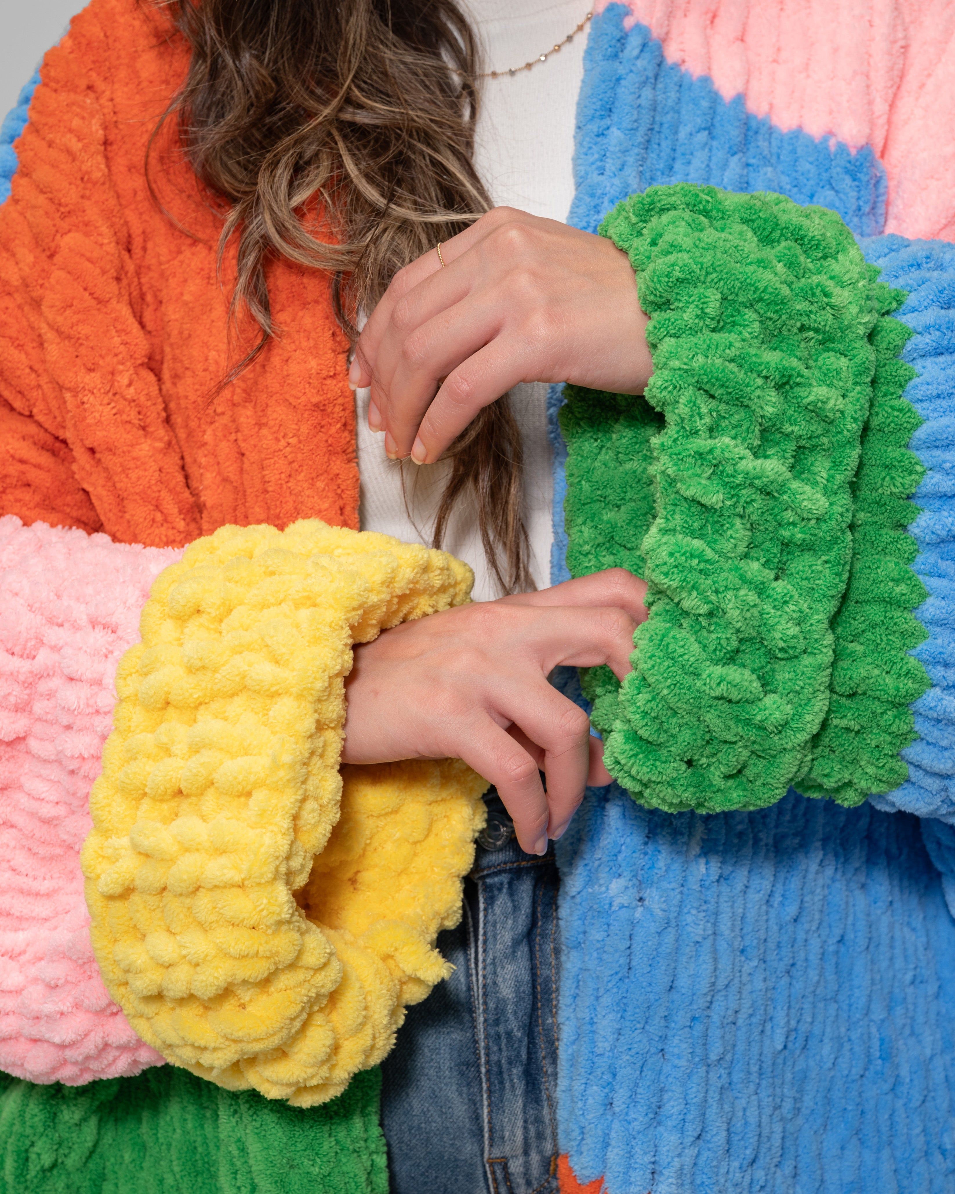 Rainbow oversized cardigan