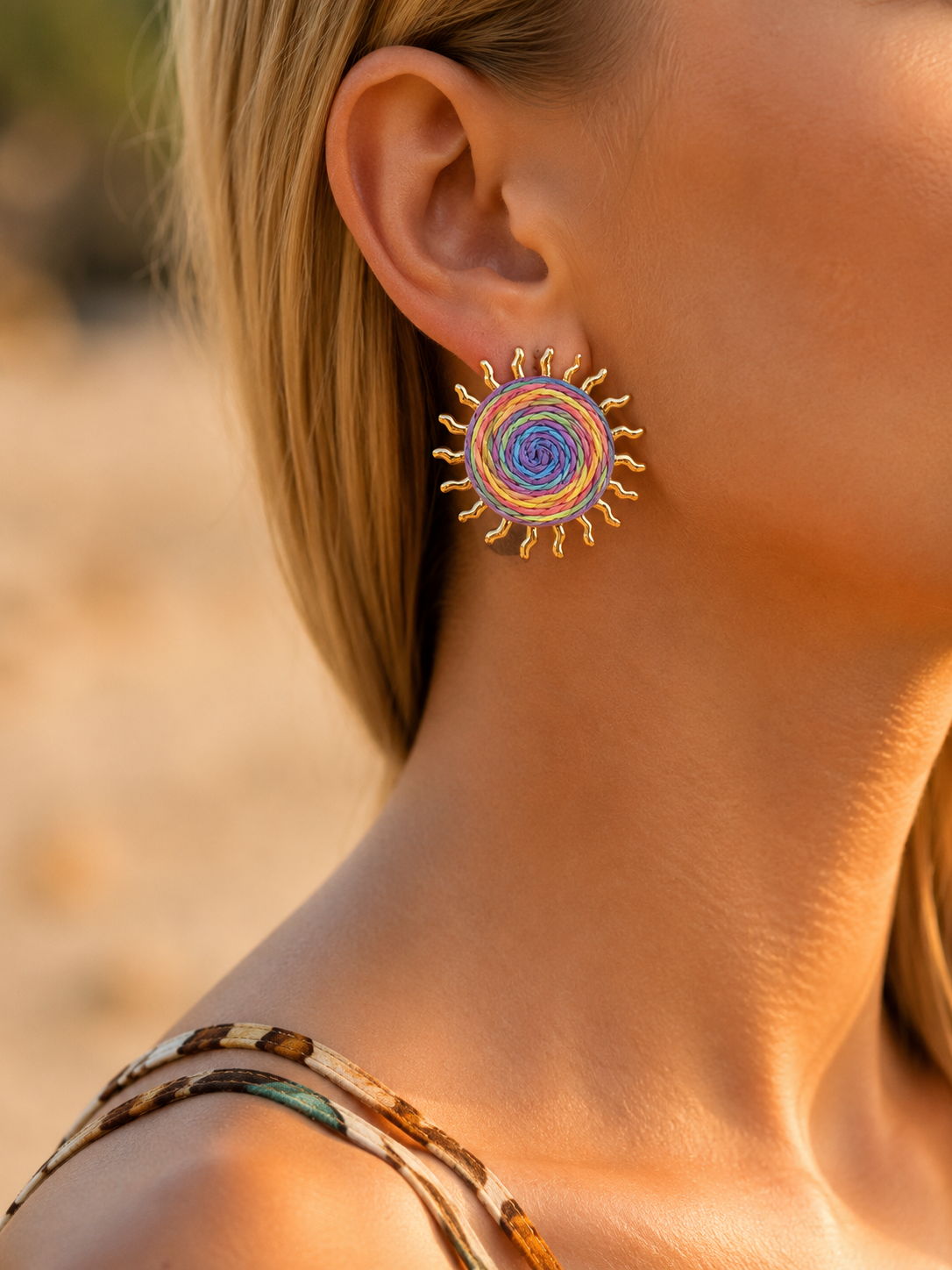 Sun earrings