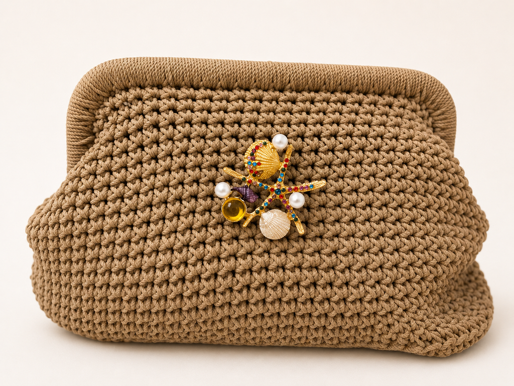 Seashell brooch