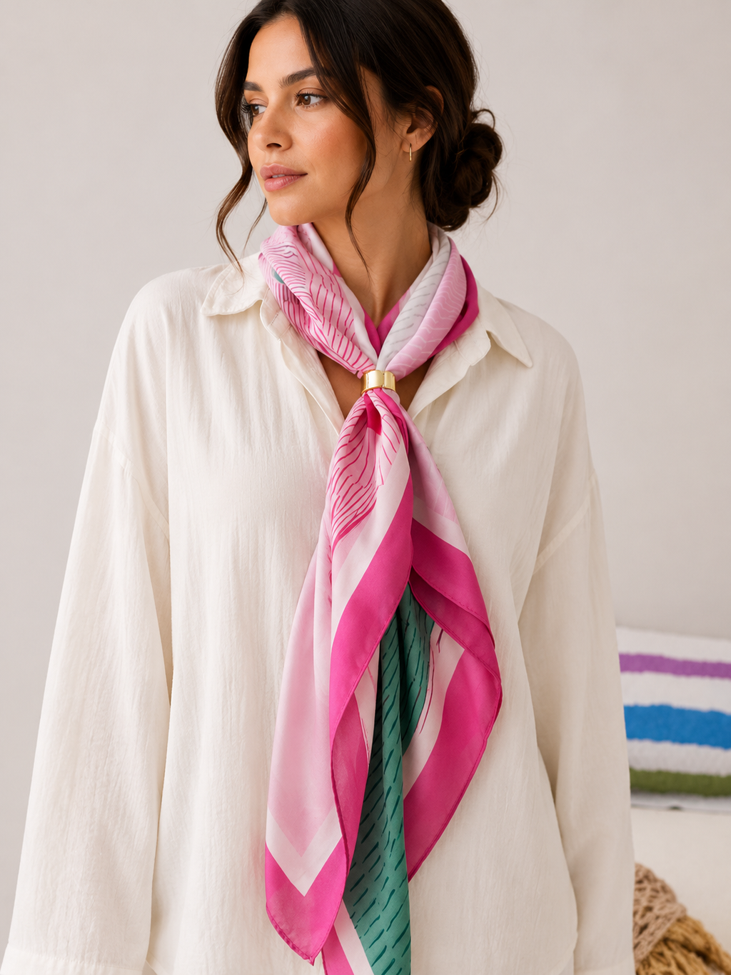 Luxury Satin Multi-Way Scarf
