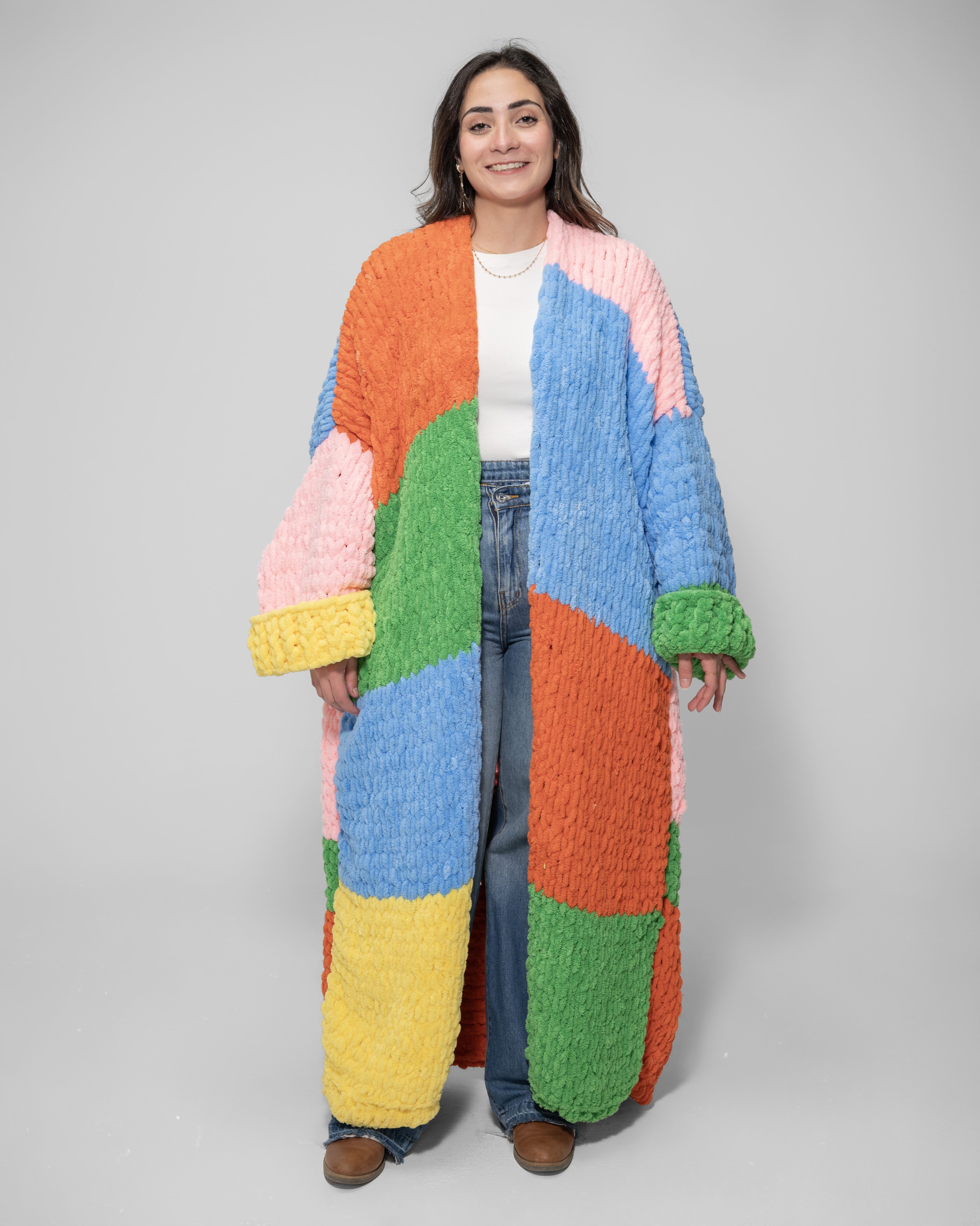 Rainbow oversized cardigan