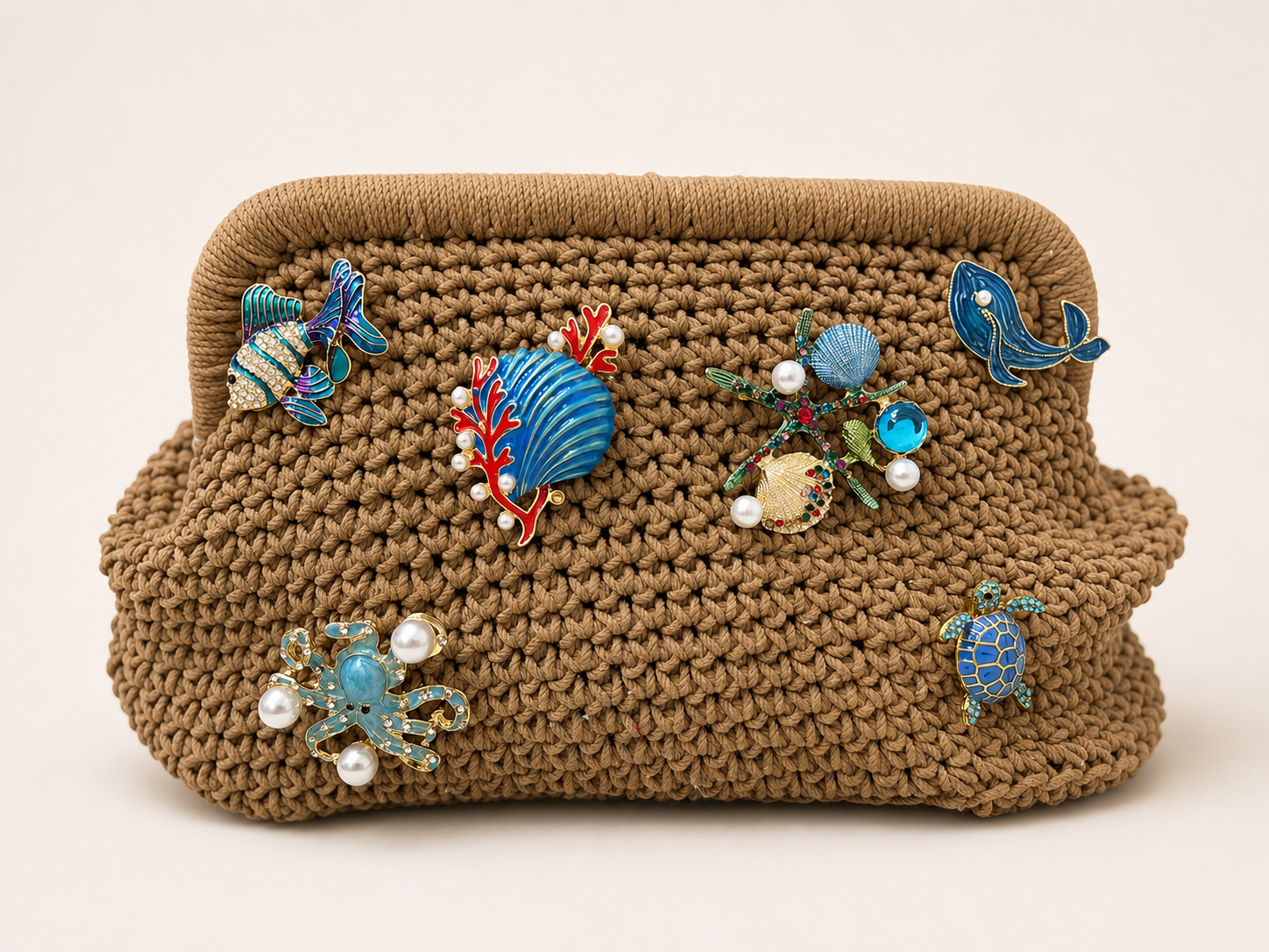 Ocean Collection Brooch Set | Handcrafted Marine-Inspired Pins