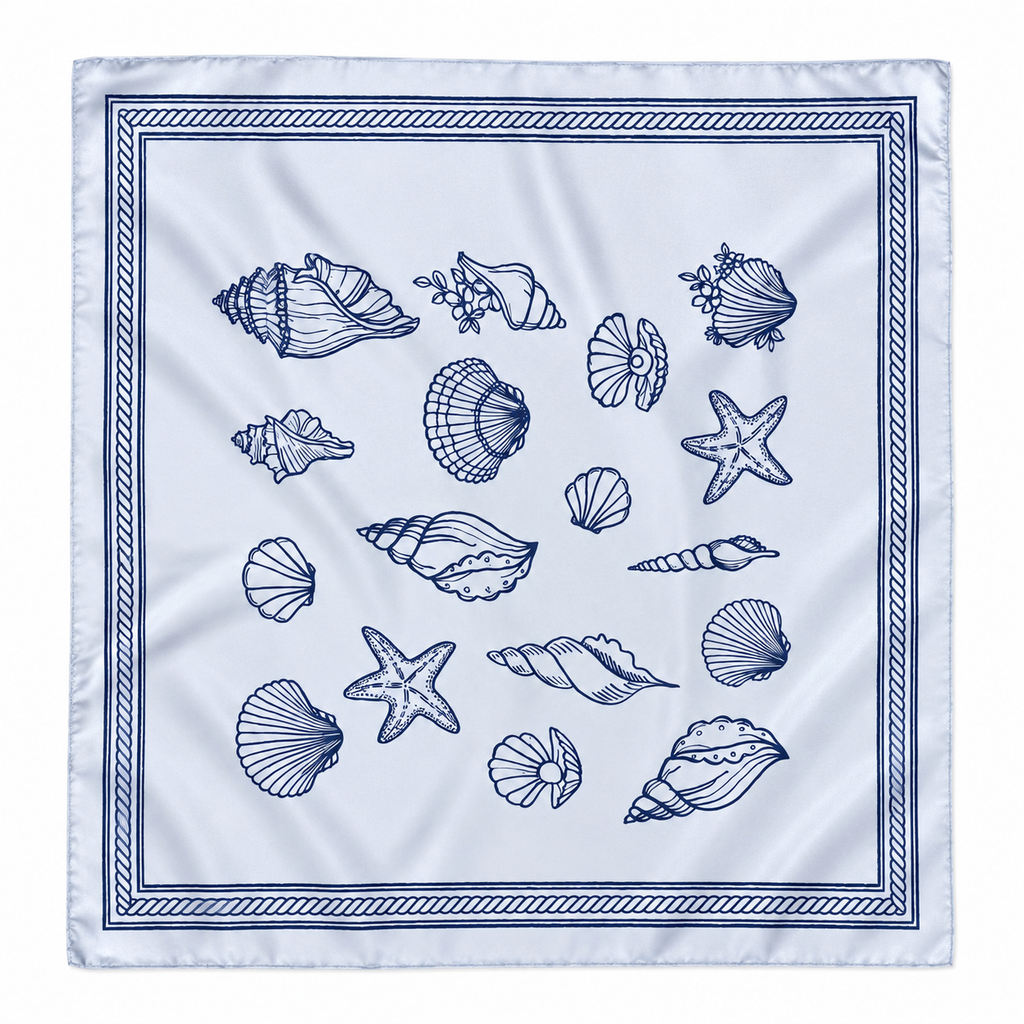 Baby blue stain scarf