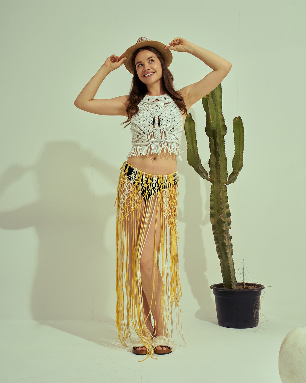 Macrame coverup
