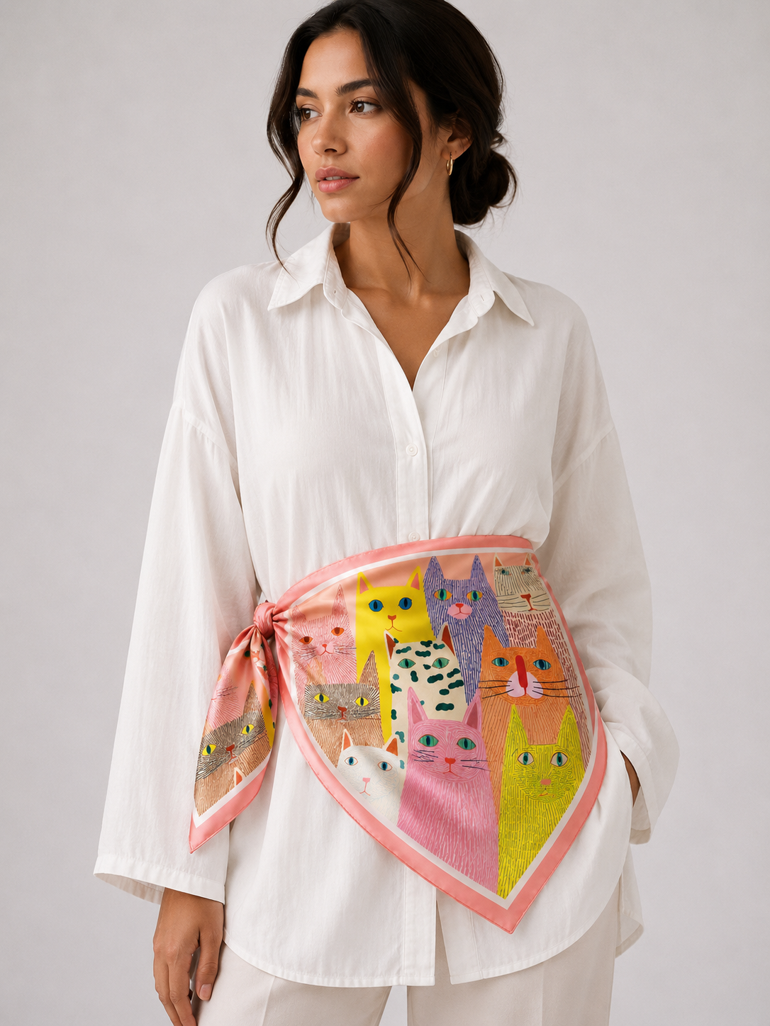 Luxury Satin Multi-Way Scarf