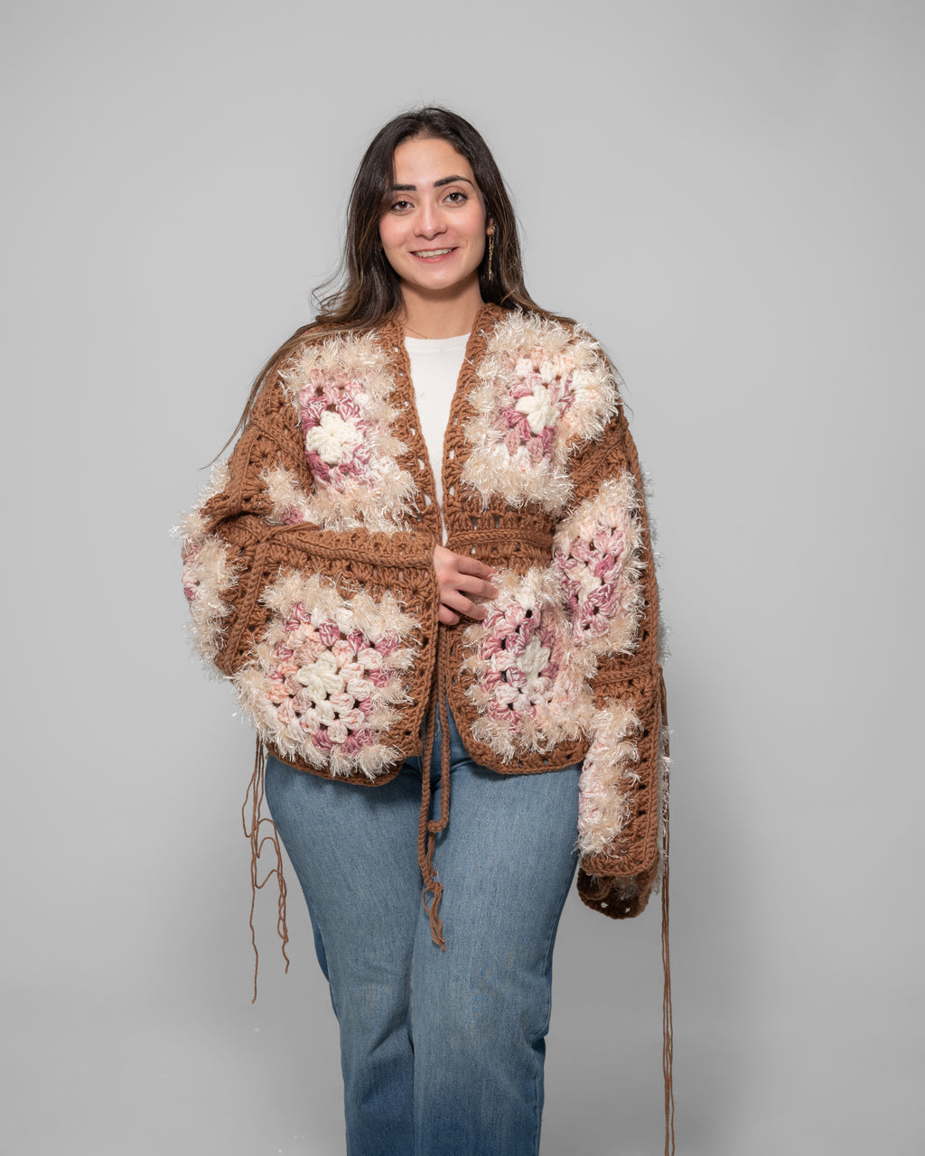 Boho Crochet Patchwork Cardigan