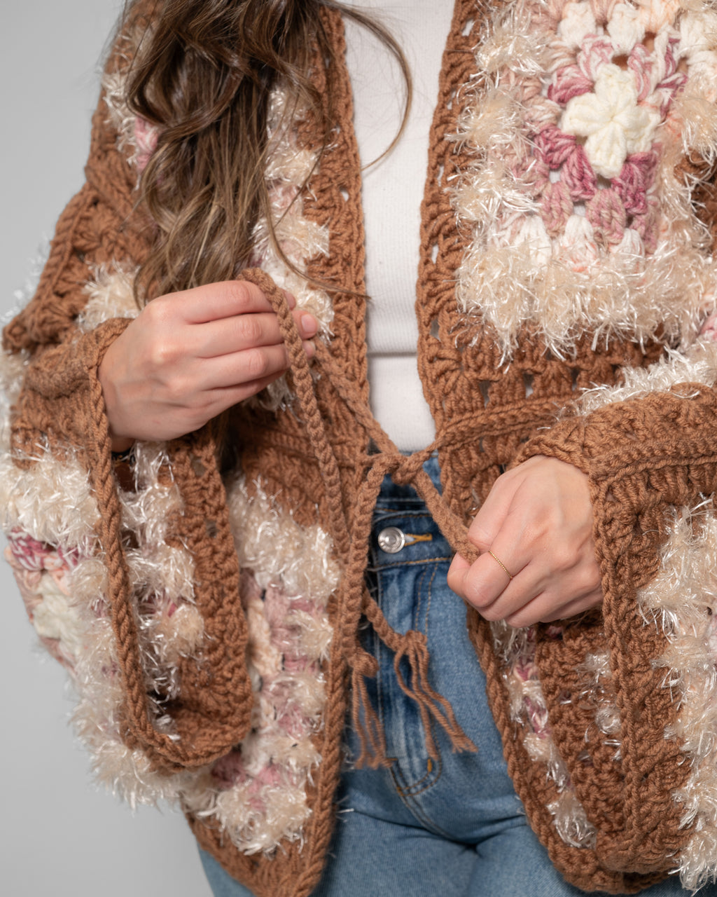Boho Crochet Patchwork Cardigan