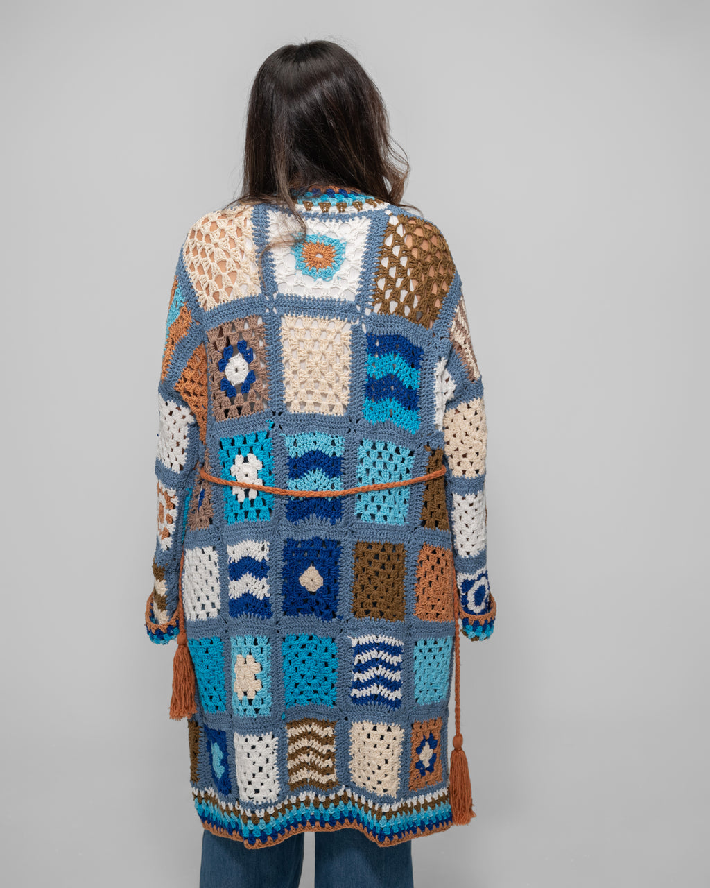 crochet patchwork cardigan