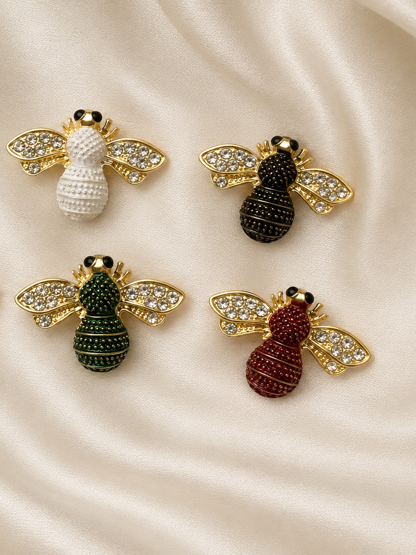 Small bees brooch