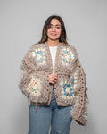 Winter Cloud Shaggy Crochet Jacket