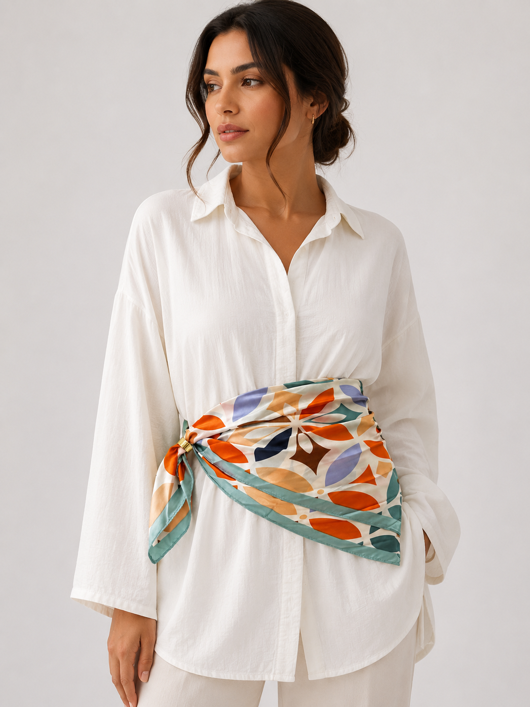 Luxury Satin Multi-Way Scarf