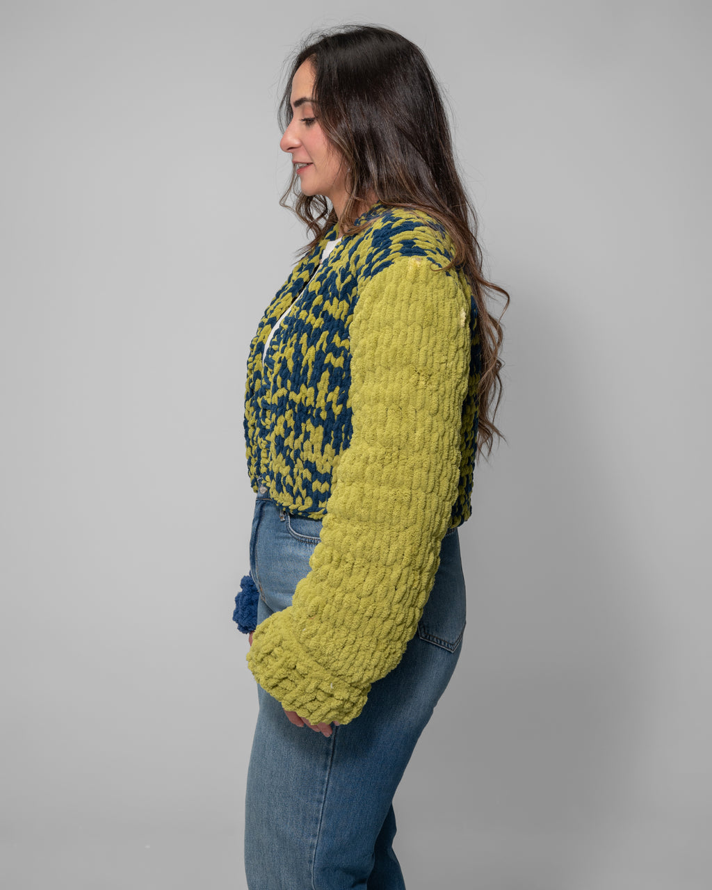 cozy hand-knitted oversized