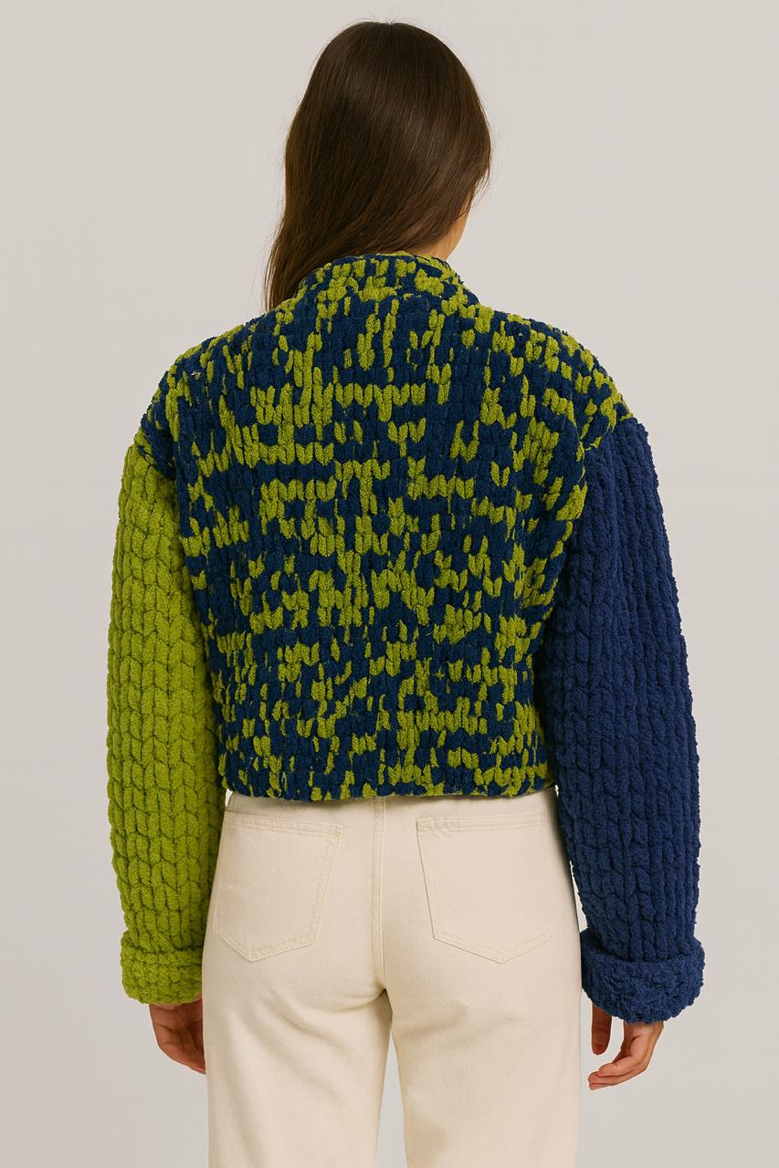 cozy hand-knitted oversized